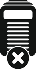 Poster - Restricted content icon simple vector. Data cloud process. Conduit online