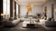 © john258 - Modern sophisticated living room interior design with elegant color palette