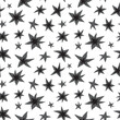 Seamless pattern with gray stars. Monochrome simple vector pattern. Kids texture. Nursery prints for textile, apparel, wrapping paper and other surfaces.