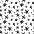 © EF Studio - Seamless pattern with gray stars. Monochrome simple vector pattern. Kids texture. Nursery prints for textile, apparel, wrapping paper and other surfaces.