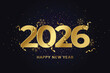 © Fauzi - happy new year 2026 celebration with gold numbers