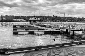 Canvas Print - Gray Coulon Park Pier 2