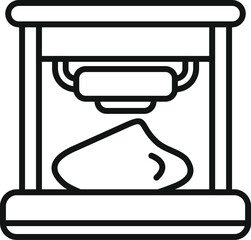 Poster - Cellular bioprinting icon outline vector. Medical science dna. Organ healthcare