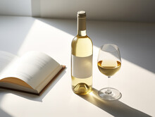 Photo Blank Label, Wine Bottle Beverage Packaging And Branding