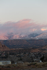 la sal mountain during sunset