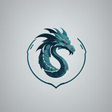 Logo A Dragon, Dragon Head Illustration, Dragon Head Vector, Background With A Horse, Background With A Dragon, Abstract Blue Dragon, Chinese Zodiac Year Of The Dragon, Chinese New Year