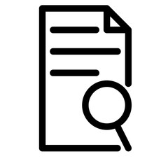 Sticker - search document icon 