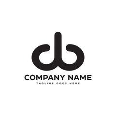 Poster - Initial Name Letter BD or DB Icon Logo Symbol