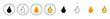 © Lunaraa - Fire icon set vector. fire sign and symbol
