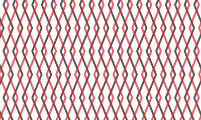Poster - abstract monochrome red black net pattern.
