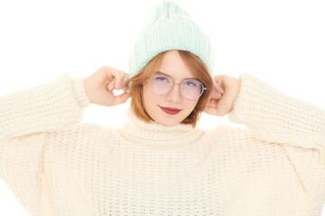 Poster - cute winter teenager