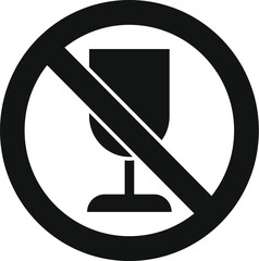 Poster - No glass wash icon simple vector. Broken dishwasher. Household appliance