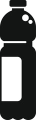 Wall Mural - Drink bottle icon simple vector. Juice bottle food. Take away food