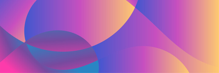 Aufkleber - abstract colorful gradient background with waves
