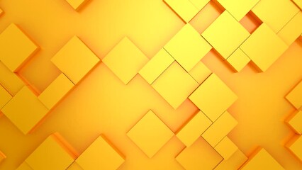 Background of Boxes. Abstract motion, loop, two color, 3d rendering, 4k resolution
