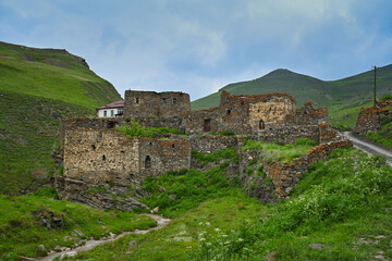 Wall Mural - Ancient farm building in Galiat settlement