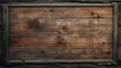 Framed Rustic Weathered Old Wooden Wall