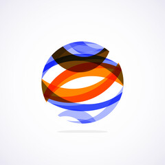 Poster - Abstract circle logo - minimalist emblem, timeless and universal shape of circle. Unique logo represent range of brands and concepts, encapsulating simplicity and creativity in single, iconic image