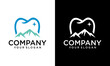 logo design dental with mountain vector template, Dental Clinic Logo, Mountain Dental Logo
