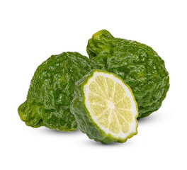 Fresh Begamot isolated on white background