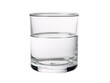 a glass of water on a white background