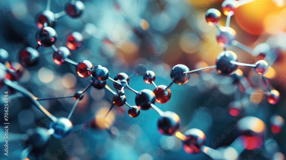 Science Molecule, Molecular DNA Model Structure Stock Photo | Adobe Stock