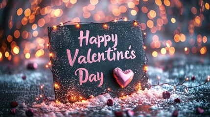 Happy Valentine's Day banner. Holiday background design. Horizontal poster, flyer, greeting card, header for website