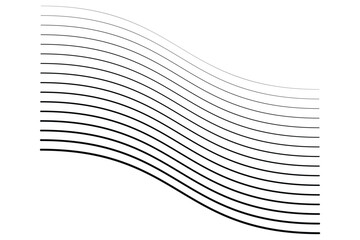 Wavy, waving, billowy and undulating lines. Streaks, strips. Curvy, squiggle parallel stripes