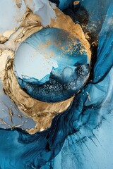 Wall Mural - Abstract art with different patterns in oil canvas, compositions, design, created with AI