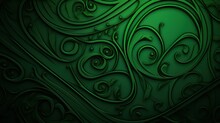 A Green Background With A Green Pattern 