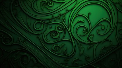 Wall Mural - A green background with a green pattern 