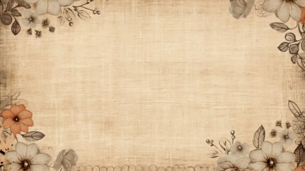 Wall Mural - Vintage floral pattern background