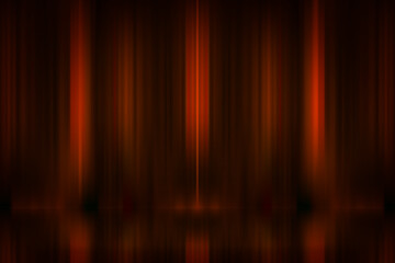 Poster - Abstract dark red studio with mirror floor. Design product template. 3d vector mockup