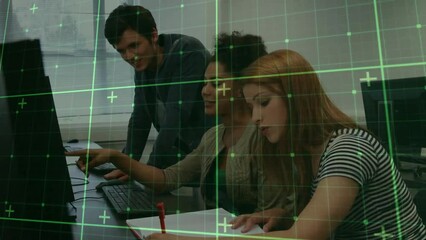 Poster - Animation of data processing over diverse students