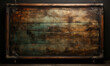 Vintage style bulletin board on a dark background close-up.