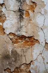 Poster - Close up view of a wall with peeling paint. Perfect for adding texture and character to design projects