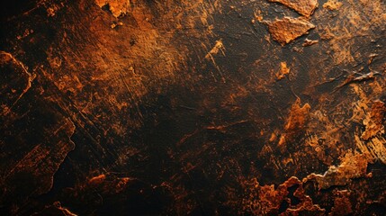 Poster - A detailed view of a rusted metal surface. This image can be used to depict decay, weathering, or industrial themes