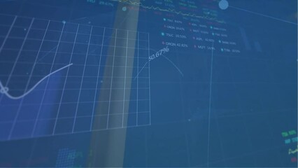 Poster - Animation of wind turbine and financial data processing
