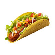 Taco isolated on transparent background