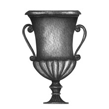 Ancient Greece Pottery Watercolor Antique Greek Vases Black Jug. Old Clay Amphora, Pot, Urn, Jar For Wine, Olive Oil. Vintage Ceramic Icon Isolated Png Illustration On Transpsrent Background