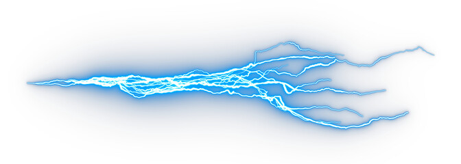 Poster - Isolated electric plasma power glowing on transparent backgrounds 3d rendering png