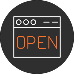 Sticker - Open Icon