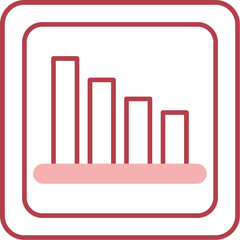 Wall Mural - Bar Chart Icon