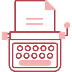 Canvas Print - Typewriter Icon