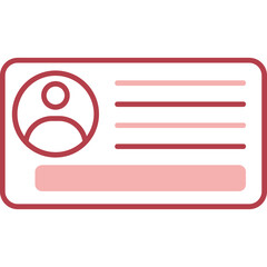 Sticker - Id Card Icon