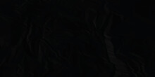 Dark Black Crumpled Paper Texture Background. Black Crumpled And Top View Textures Can Be Used For Background Of Text Or Any Contents.	
