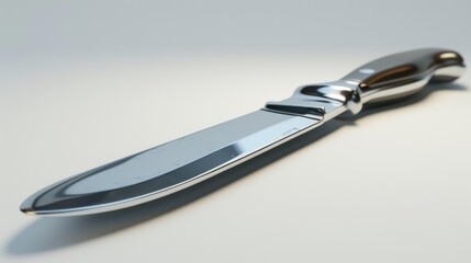 Aufkleber - A knife resting on a table, suitable for various purposes