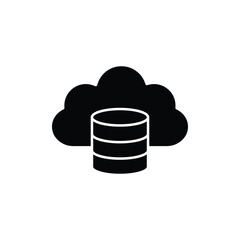 Poster - cloud database icon backup icon vector