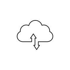 Poster - cloud storage icon  hosting vector