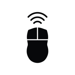 Poster - computer mouse wireless icon  vector
